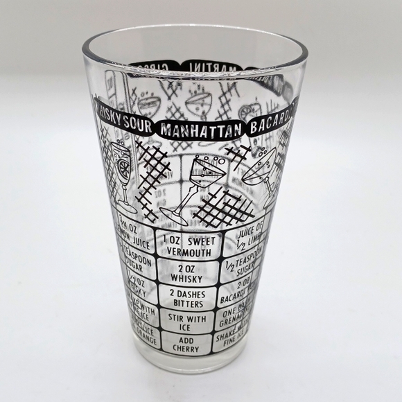 CoRect Bar Products, Inc. Dining Vintage Drink Recipe Pint Mixing